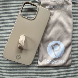 Loopy Case Beige Phone Case with Loop